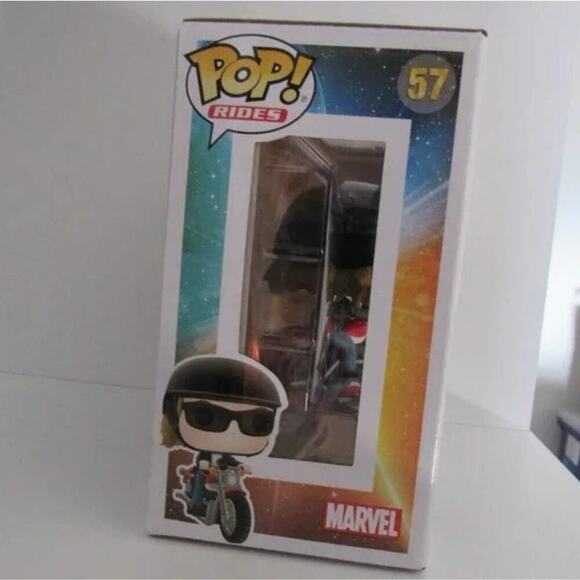 Funko POP! Ride Marvel: Captain Marvel - Carol Danvers on Motorcycle Toy new - Picture 6 of 8
